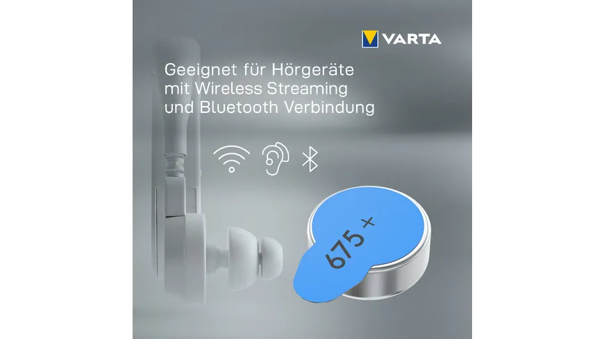VARTA Hearing Aid Batteries 675 Blister 6er