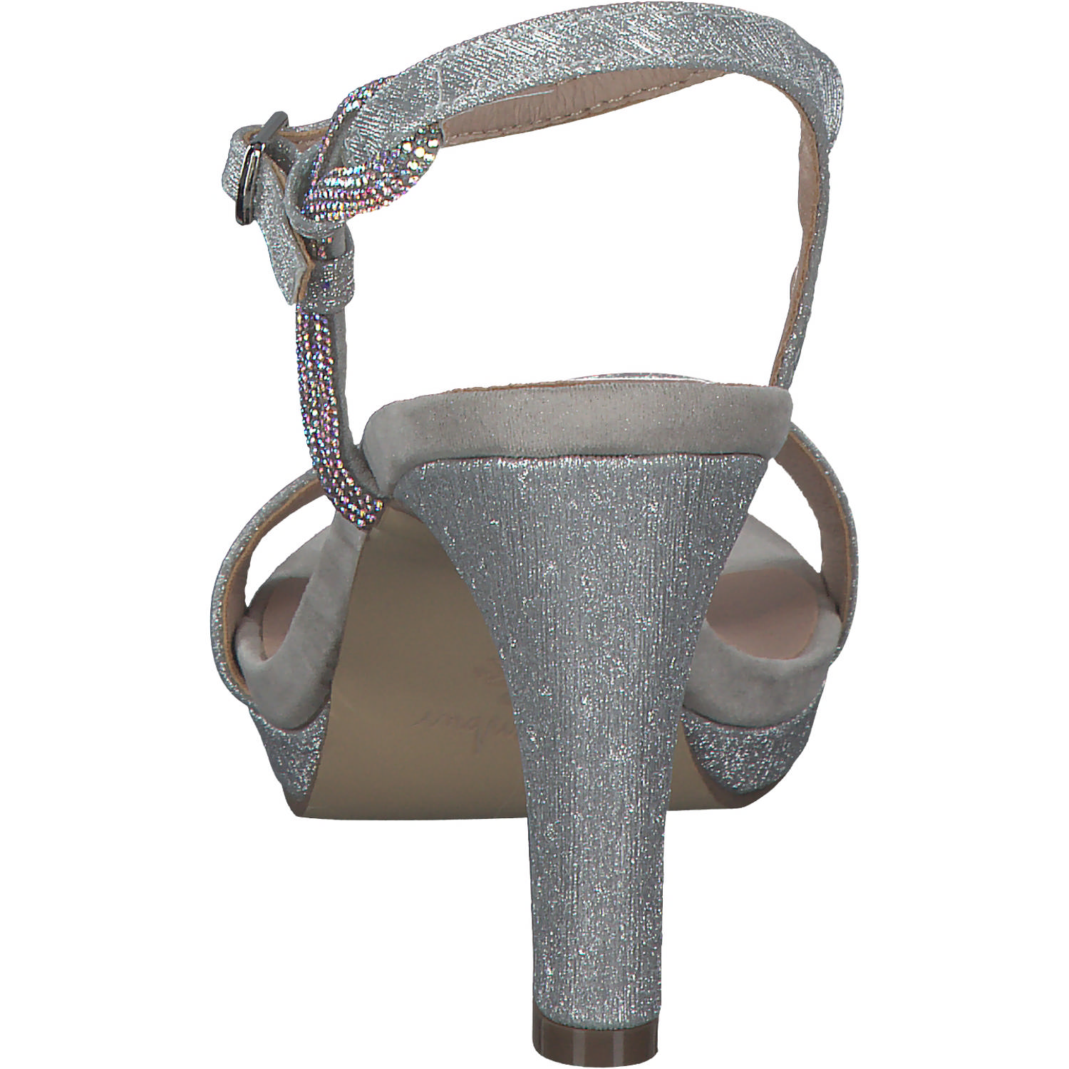 Menbur 24102, Plateau-Sandaletten, Damen, silber