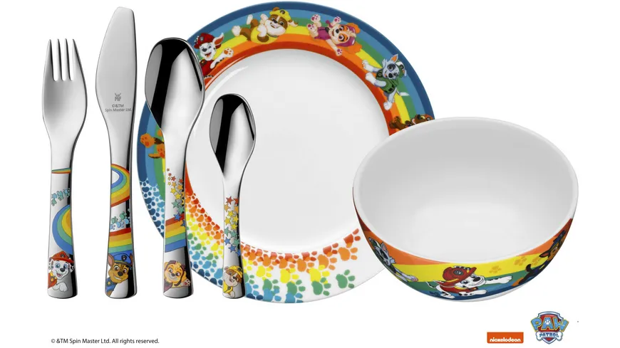 WMF Kinderbesteck Set Groß PAW Patrol 6-tlg.