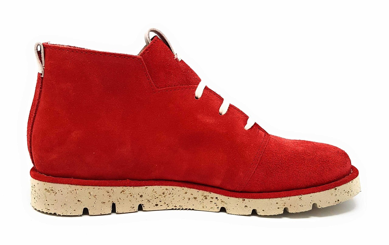 BRAKO Schnür-Stiefeletten rot