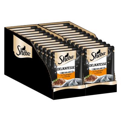 96 x 85 g Sheba Varietäten Frischebeutel zum günstigen Sparpreis!