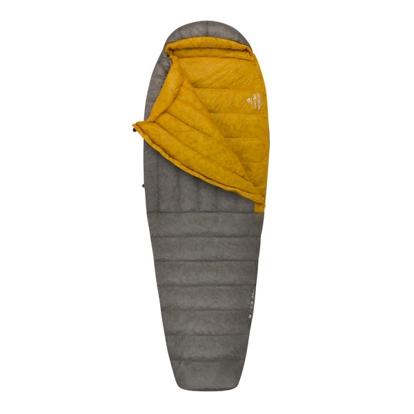 SPARK SPII - REGULAR DARK GREY / YELLOW - Daunenschlafsack
