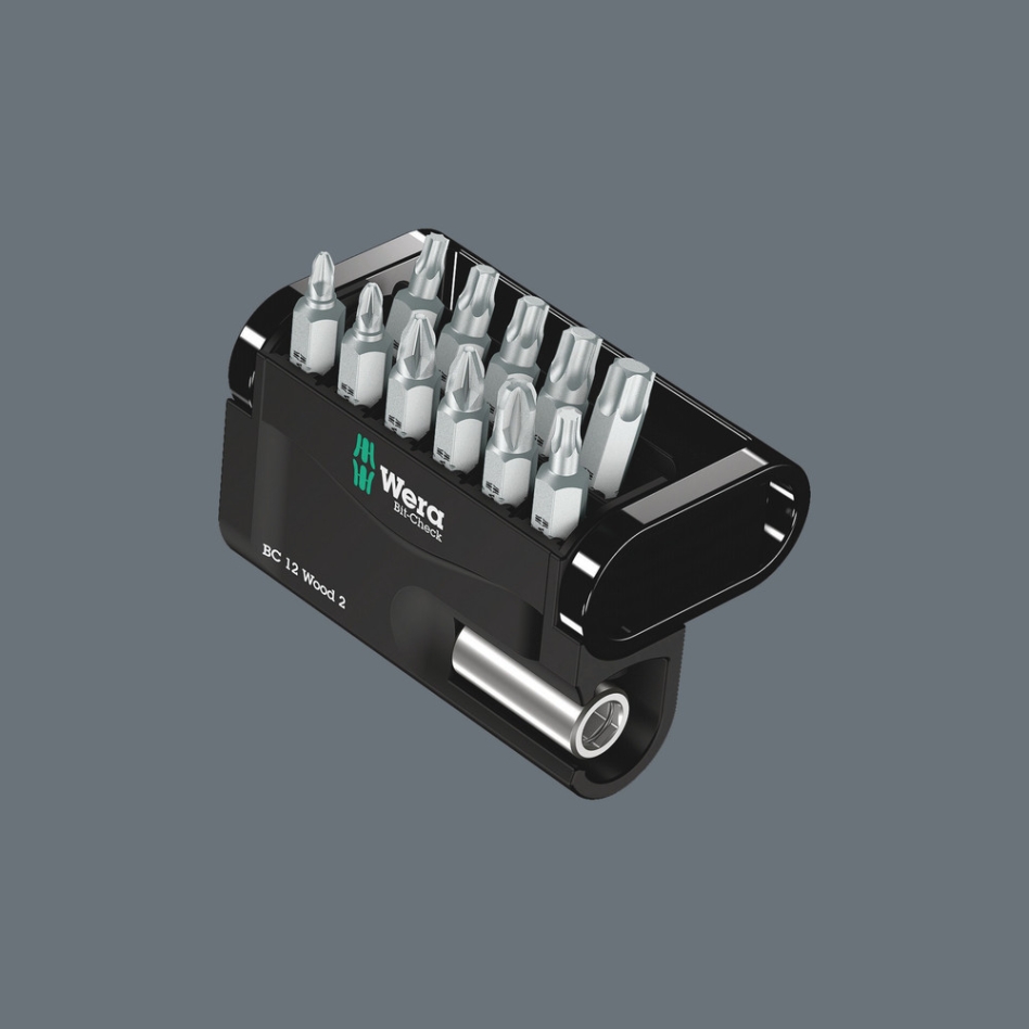Wera 05136391001 Bit-Check 12 Wood 2 SB, 12-delig