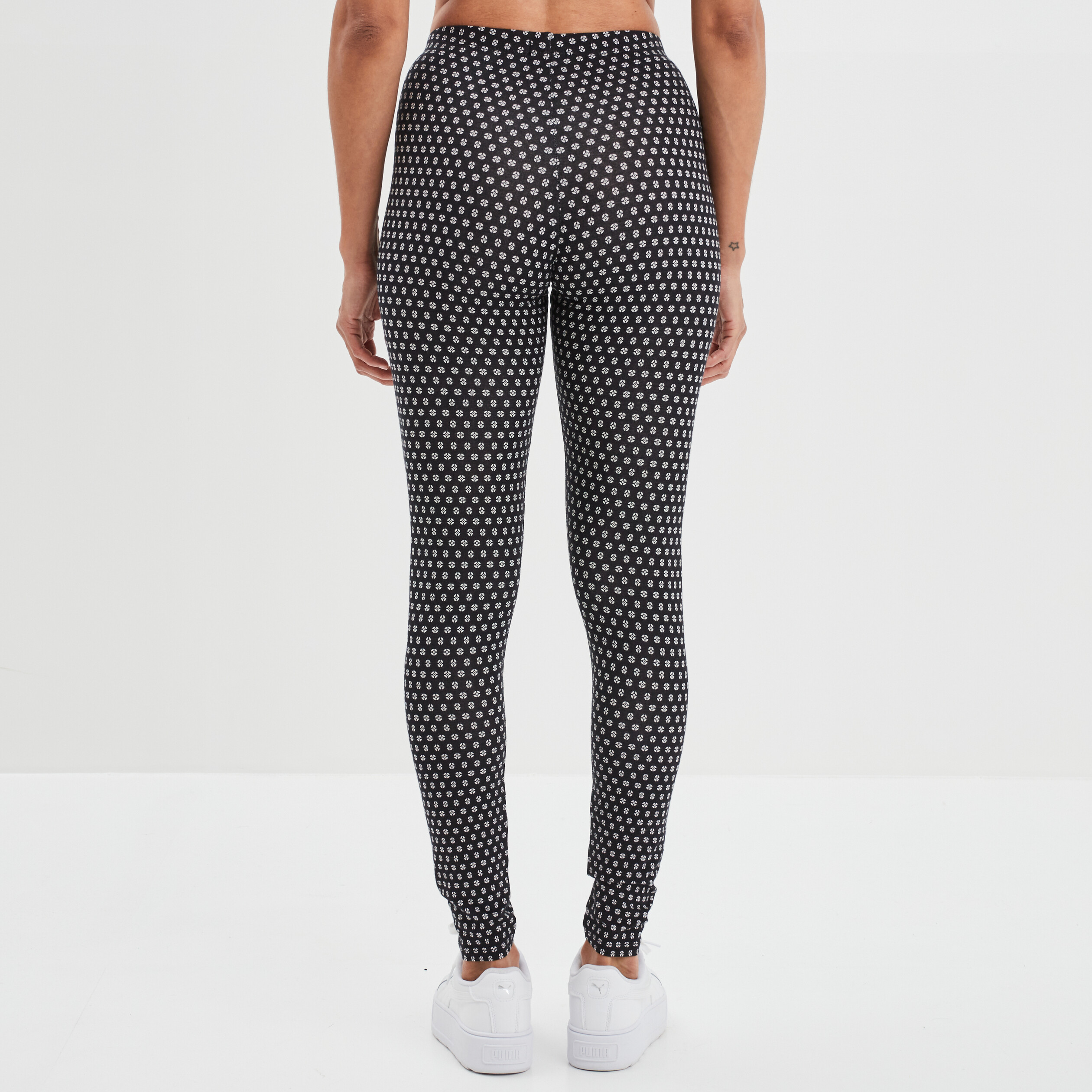 Leggings en coton noir femme | La Halle