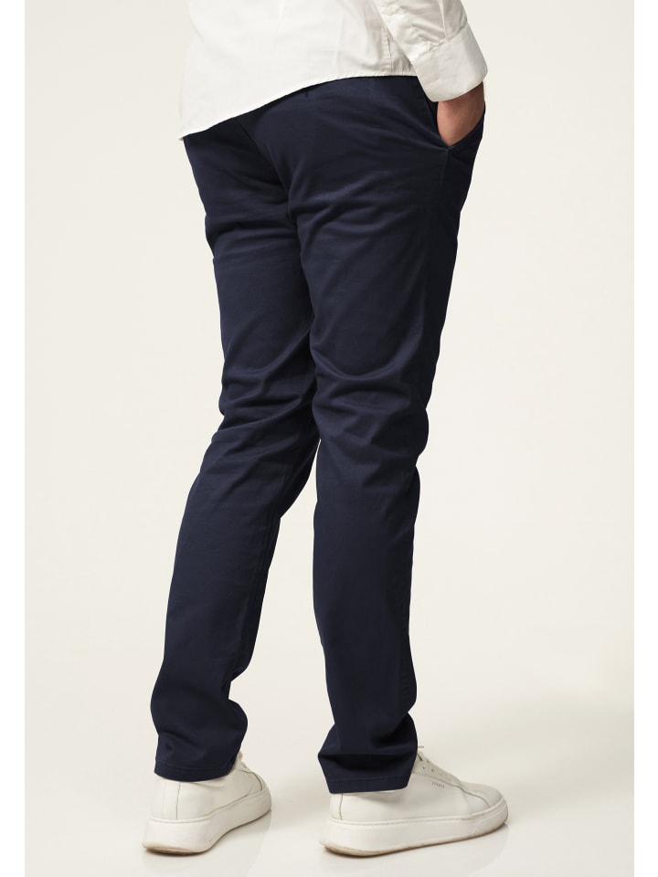 DAILY COTTON Chinohose - DCPROVO Chino Hose Elastische Jeans Stoffhose Slim-Fit in Navy günstig kaufen
