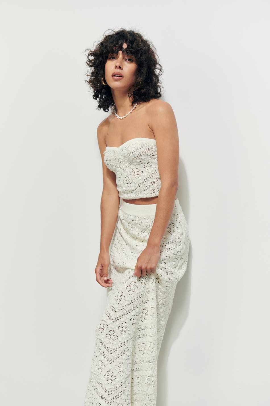 Crochet maxi skirt