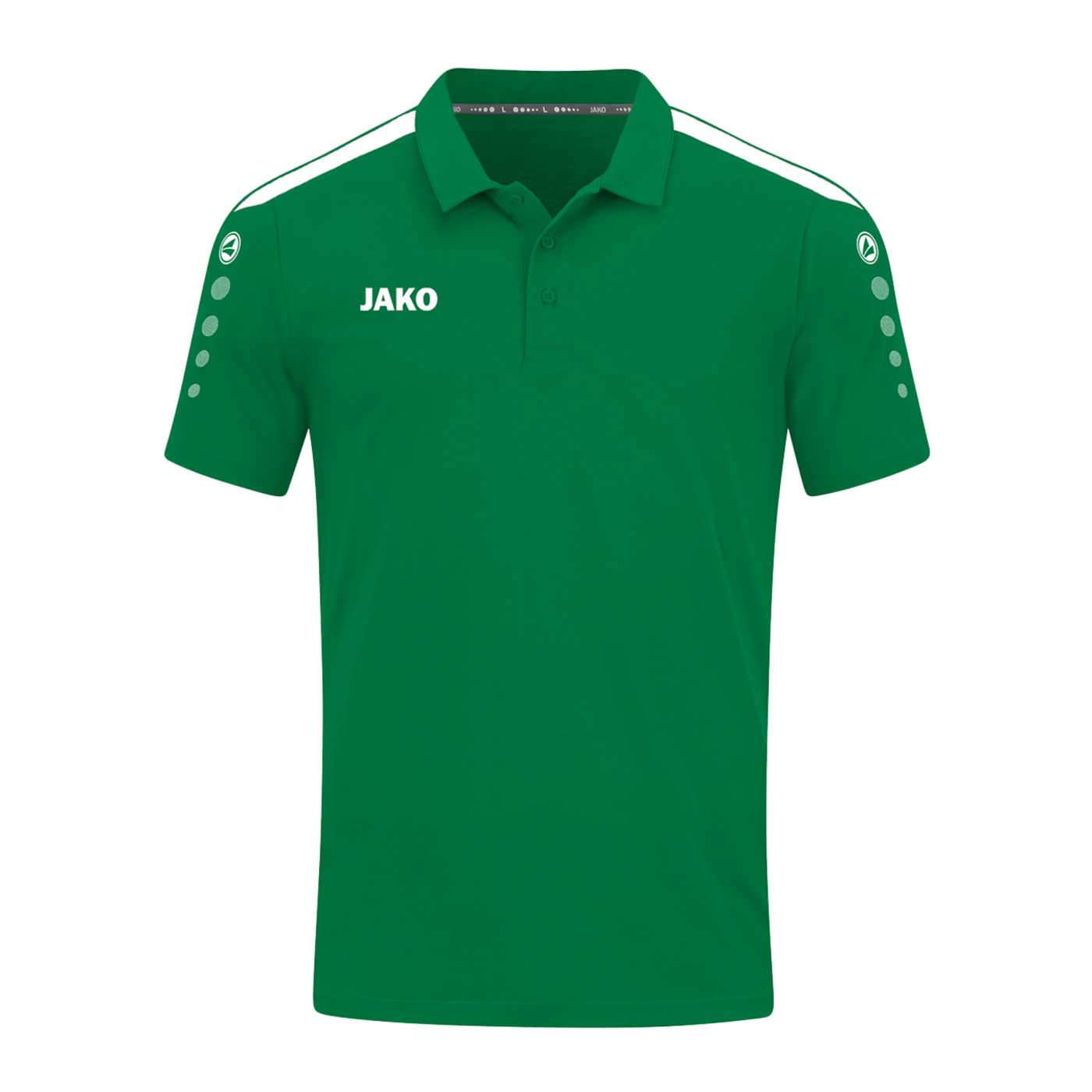 JAKO Power Poloshirt Grün Weiss F200