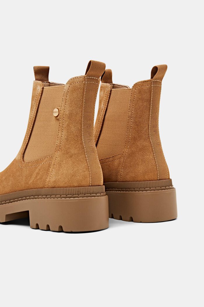 Boots aus echtem Veloursleder