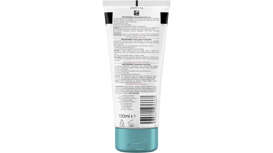 Neutrogena Norwegische Formel Reichhaltige Fußcreme 100 ml