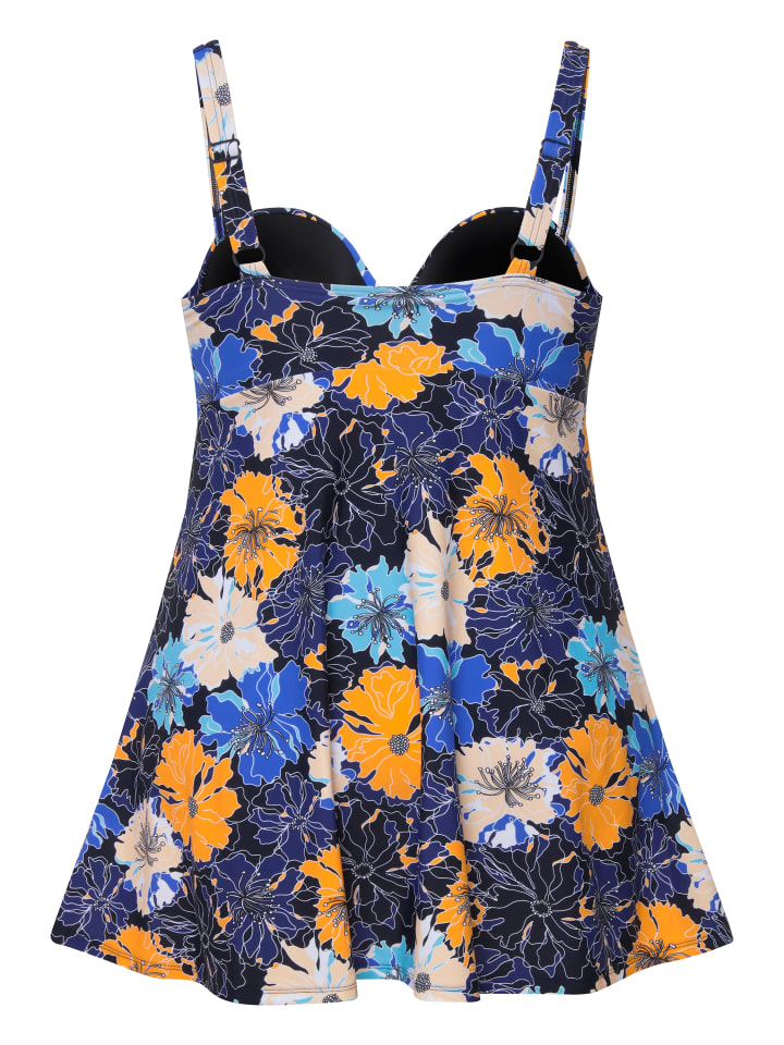 Ulla Popken Badeanzug in violettblau günstig kaufen