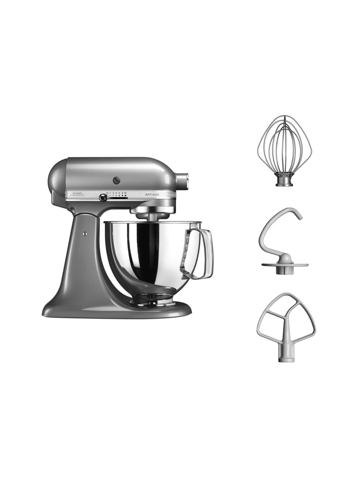KitchenAid 5KSM125ECU Küchenmaschine 4.8 l in Grau günstig kaufen onesize