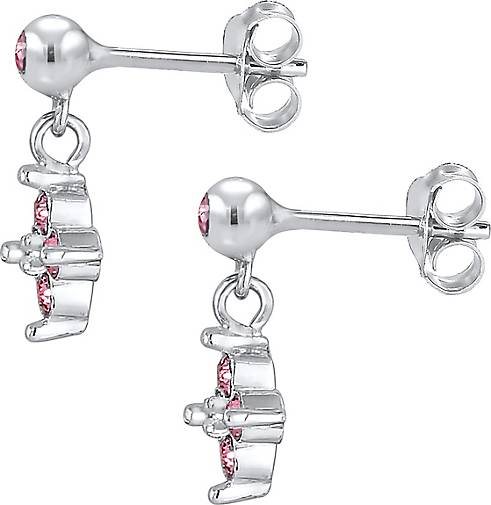 Elli Ohrringe Kinder Blume Kristalle Süss 925 Silber