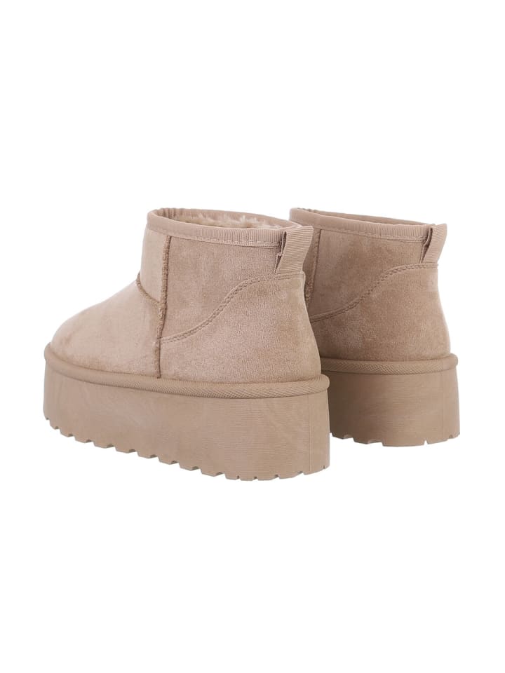 Ital-Design Stiefelette in Hellbraun günstig kaufen