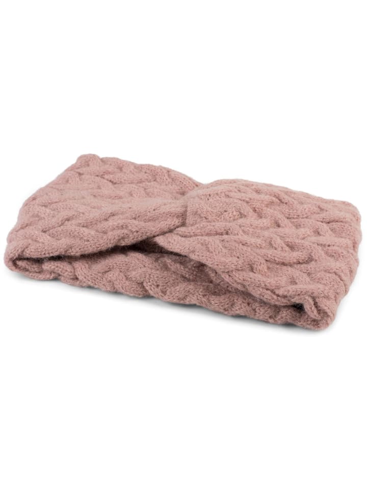styleBREAKER Strick Stirnband in Altrose günstig kaufen onesize