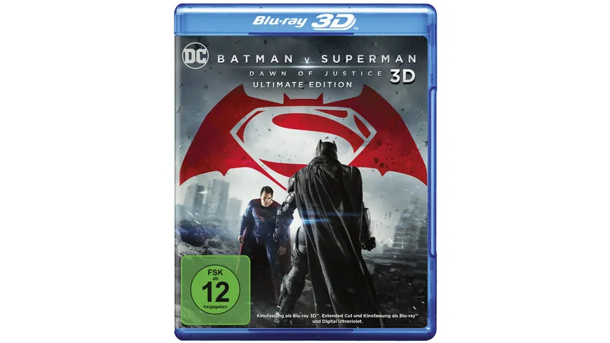Batman v Superman: Dawn of Justice  (+ Blu-ray 2D Kinofassung) (+ Blu-ray 2D Ultimate Edition)