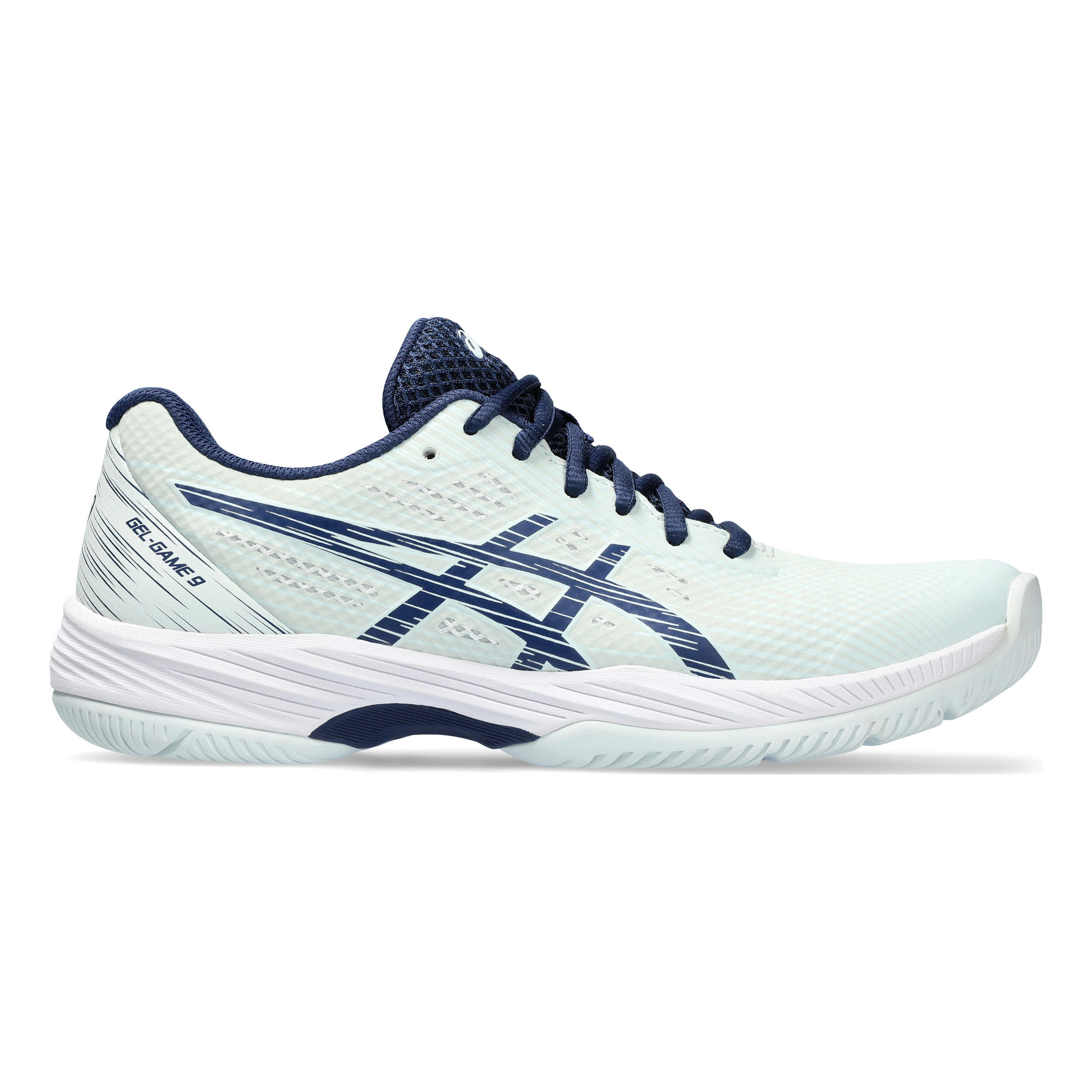 Gel-Game 9 Allcourtschuh Damen - Mint, Dunkelblau