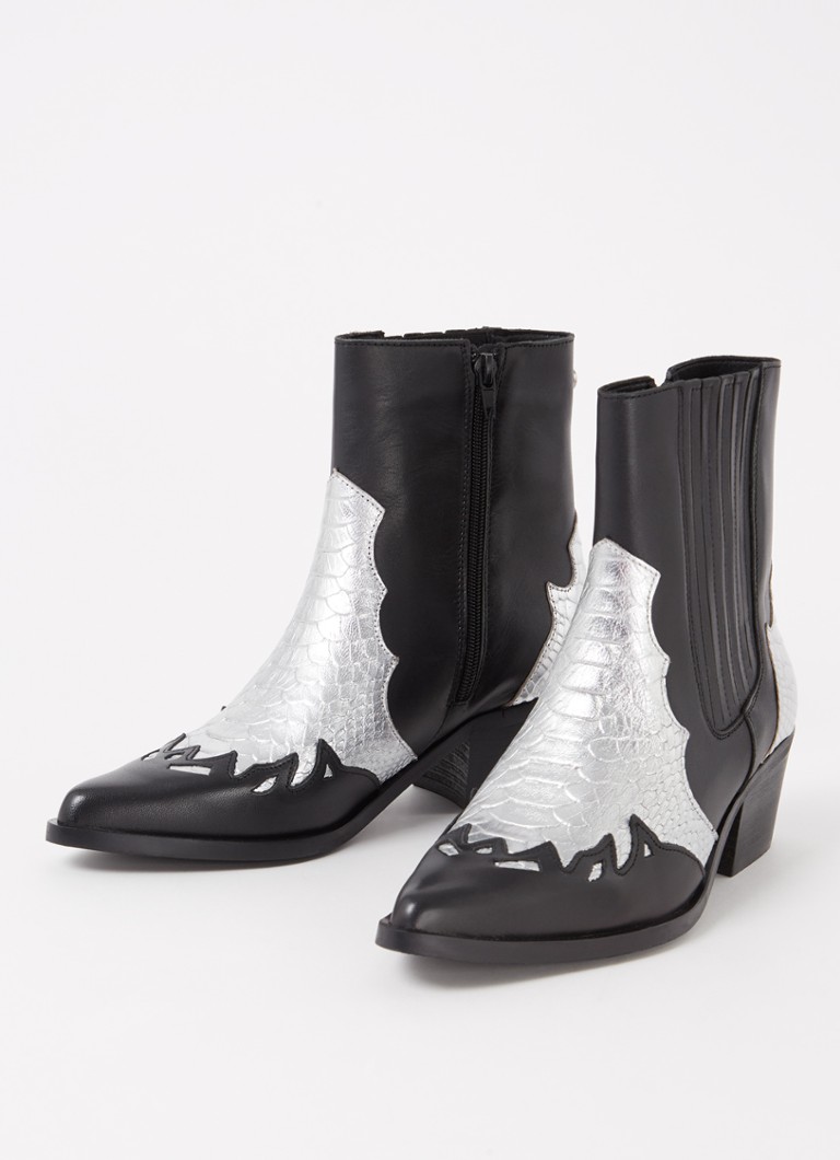Ghete cowboy din piele Steve Madden Selena