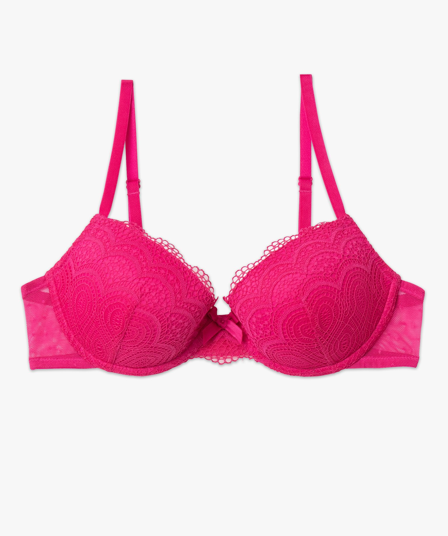 Soutien-gorge corbeille en dentelle à armatures femme violet | GEMO