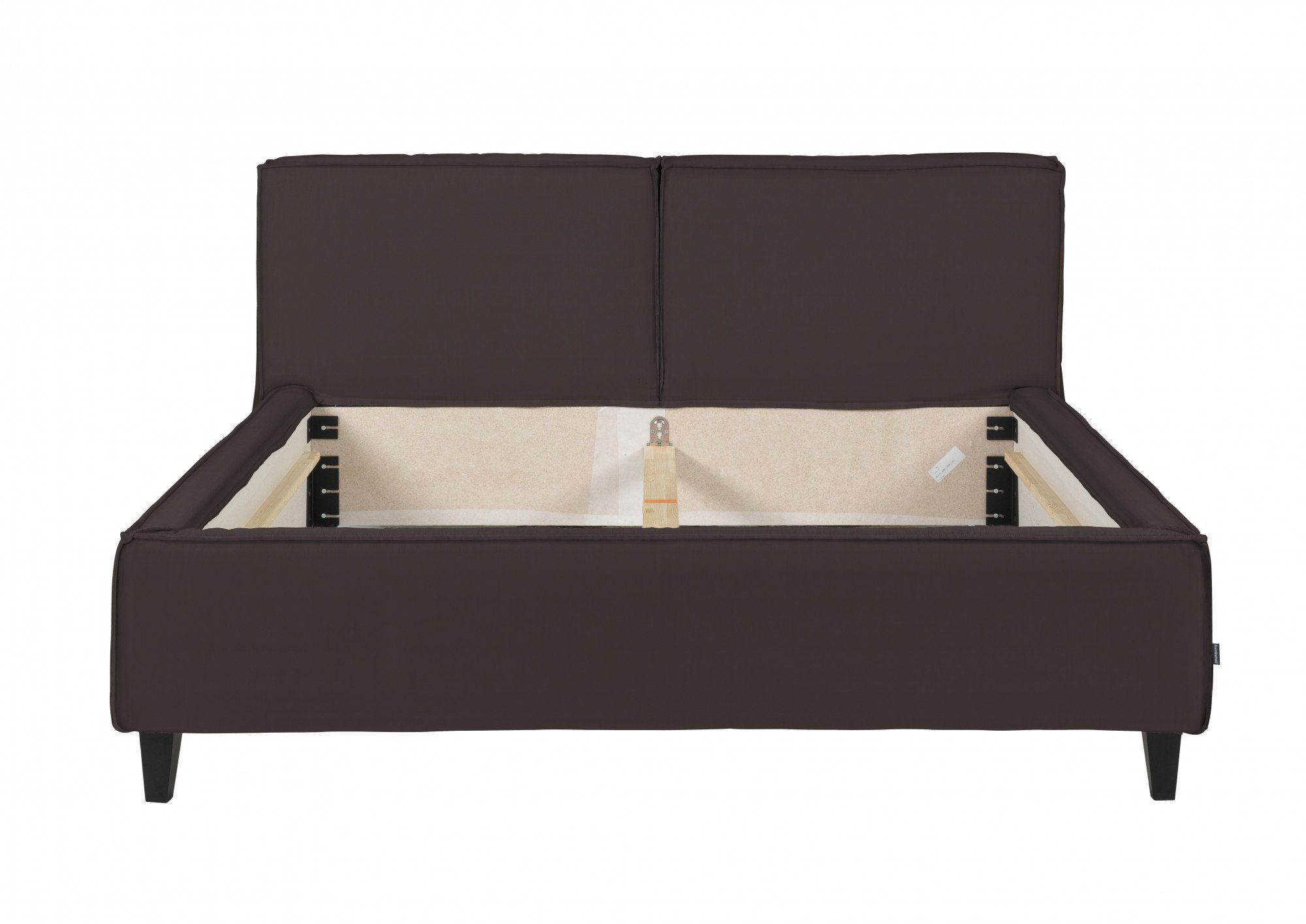 furninova Lederbett Vesta High, mit toller Naht, auch in Überlänge 210 cm und 220 cm erhältlich