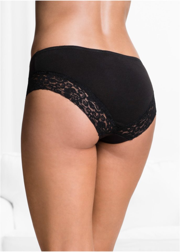 Panty mit Spitze (4er Pack)