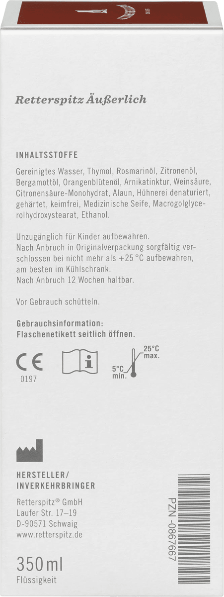 Retterspitz Äußerlich, 350 ml