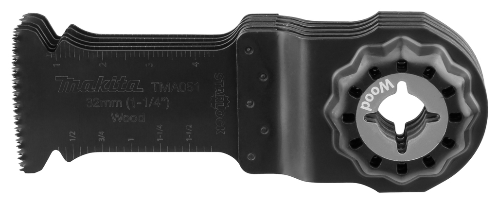 Makita Zubehör B-64858-5 TMA051 Tauchsägeblatt 32 x 50 mm Holz, 5 Stück