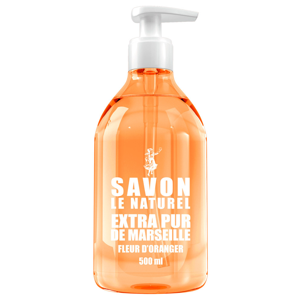 savon le naturel Savon Le Naturel Liquide Fleur d'Oranger 500ml Savon Liquide Fleur d'oranger