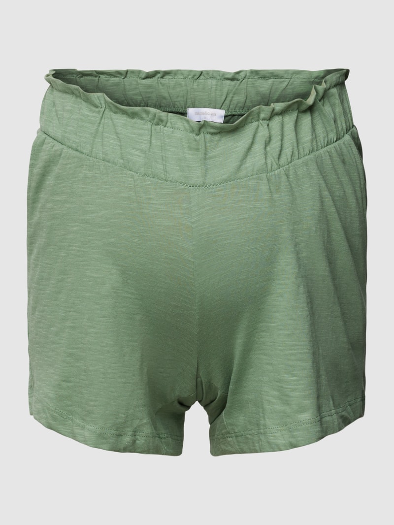 Umstands-Shorts aus Bio-Baumwolle Modell 'EVI' in lindgrün
