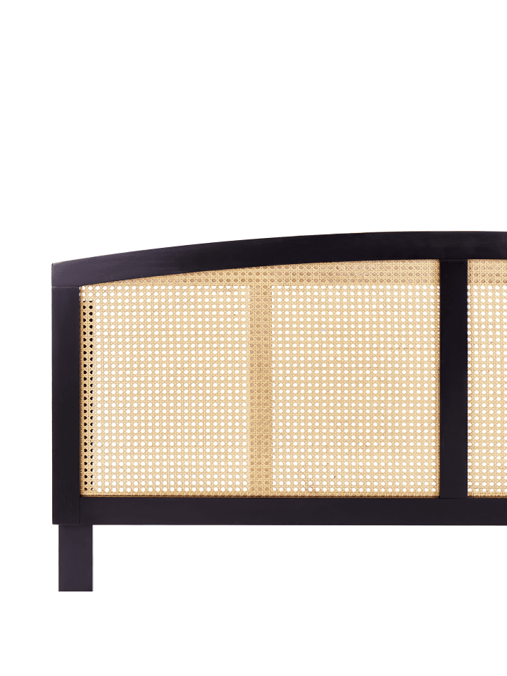 Beliani Doppelbett VARZY in Schwarz/Heller Holzfarbton - (W) 165 x (H) 149 x (L) 204 cm günstig kaufen onesize