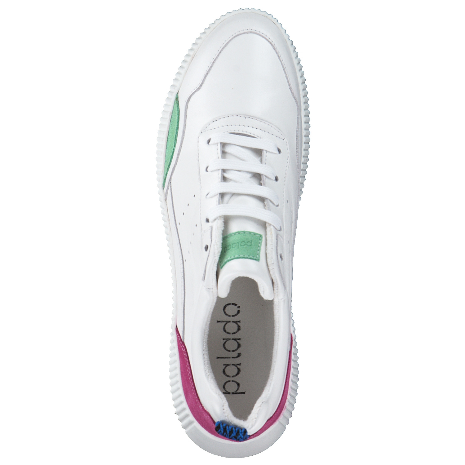 Palado PA 0035, Schnürschuhe, Damen, Weiß/Grün/Pink