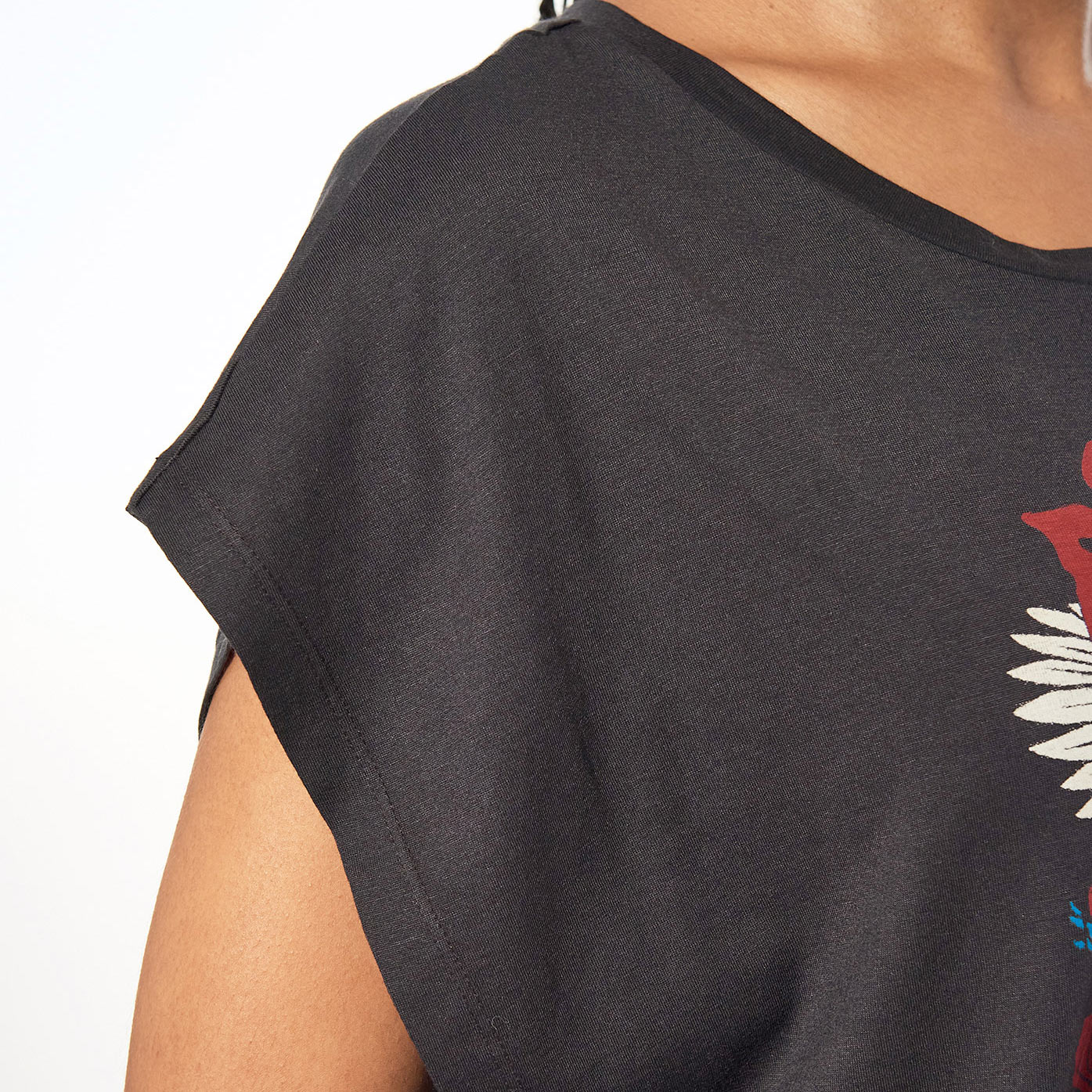 KANDI  T-shirt gris loose Femme