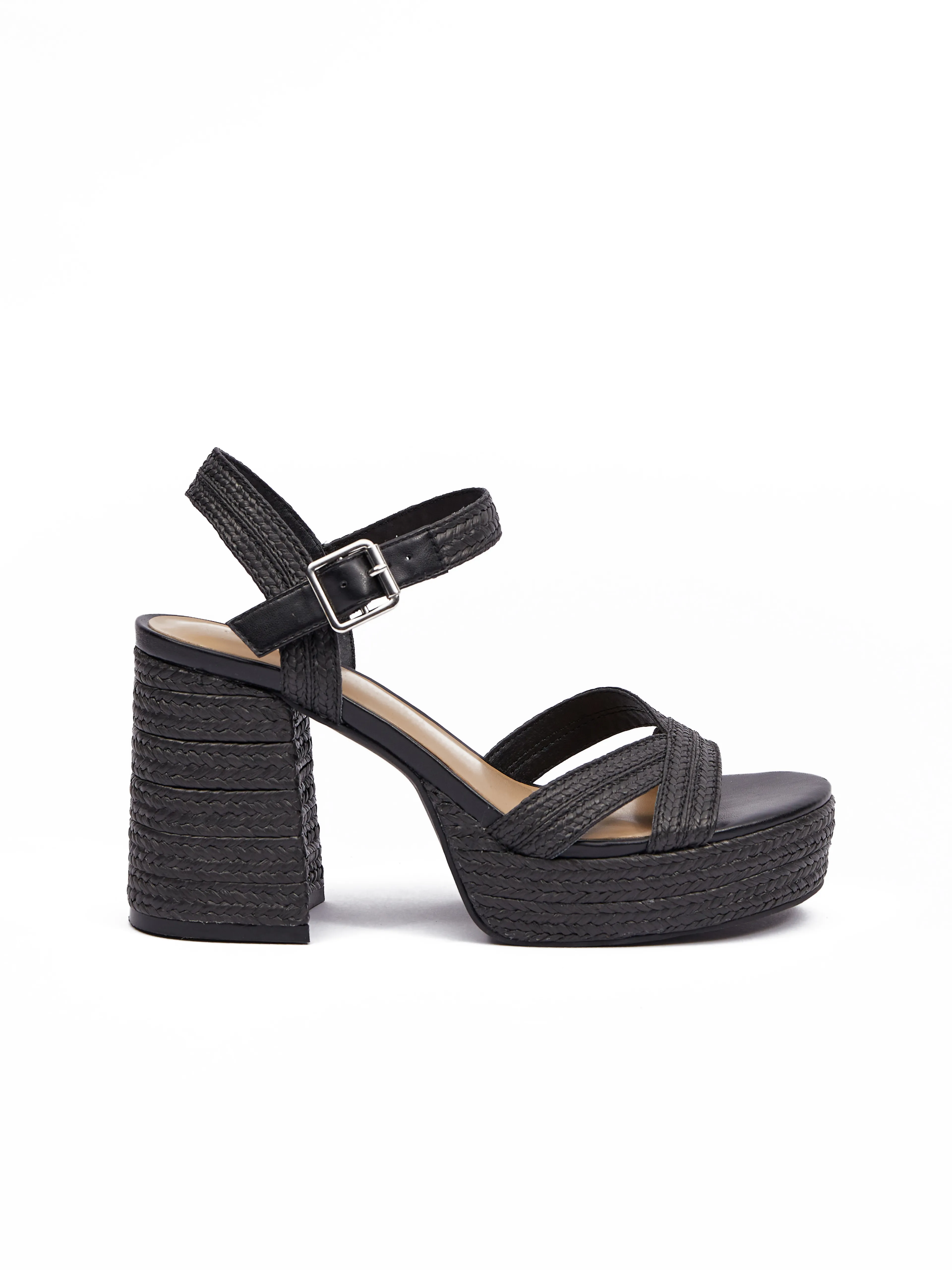 Schwarze Damen Sandalen mit Absatz ORSAY