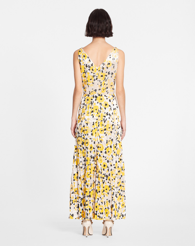 ROBE LONGUE SANS MANCHE IMPRIMÉE