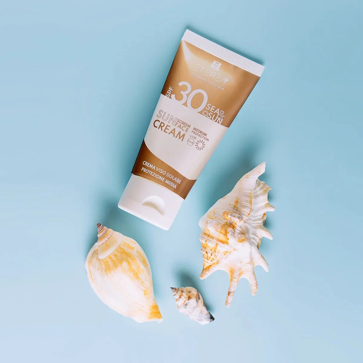 Sea & Sun solkrem for ansiktet SPF30 – solkrem med høy beskyttelse for ansiktet.