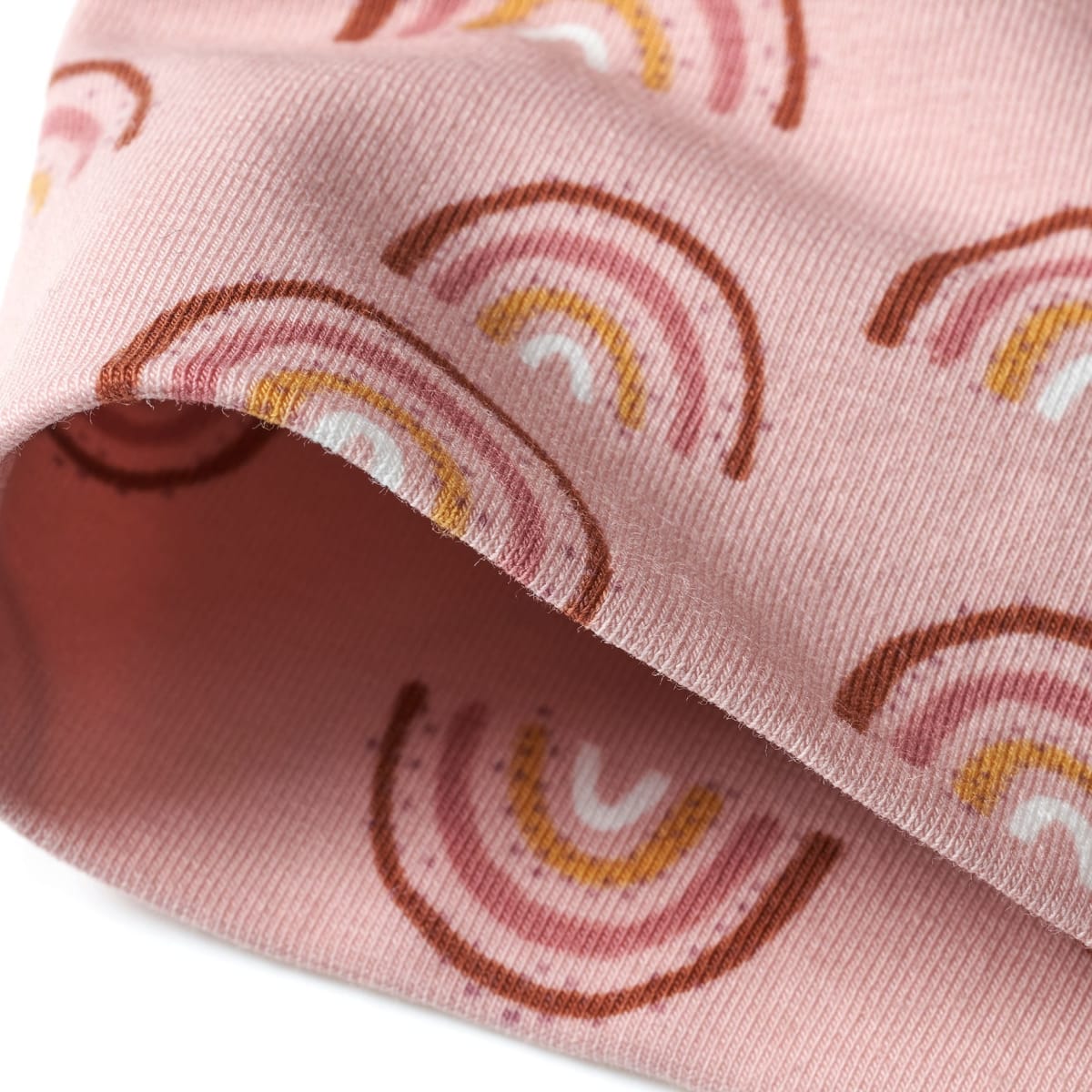 Mütze mit Regenbogen-Muster, rosa, Gr. 52/53, 1 St