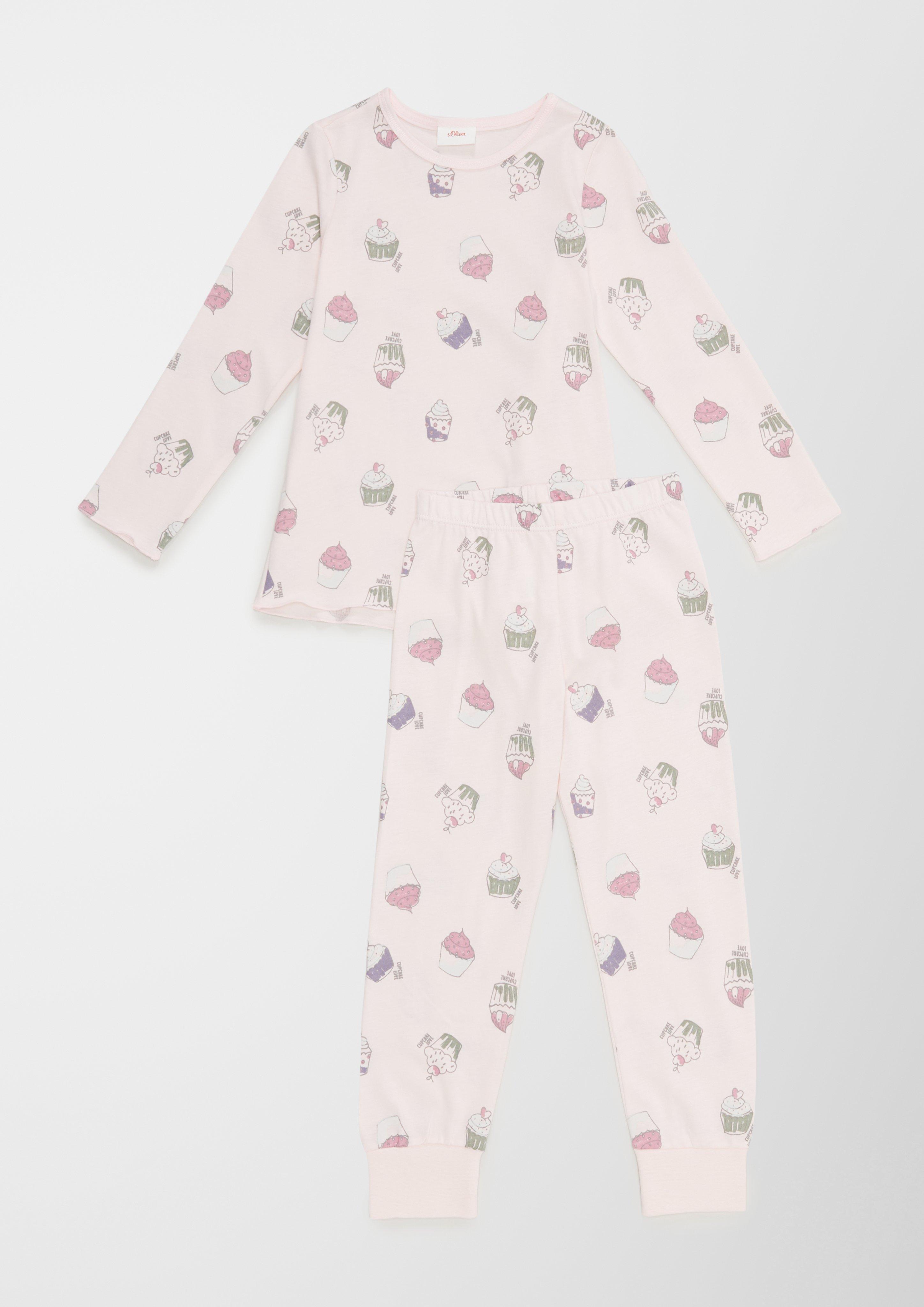 Pyjama mit Cupcake-Print  6006855-3605