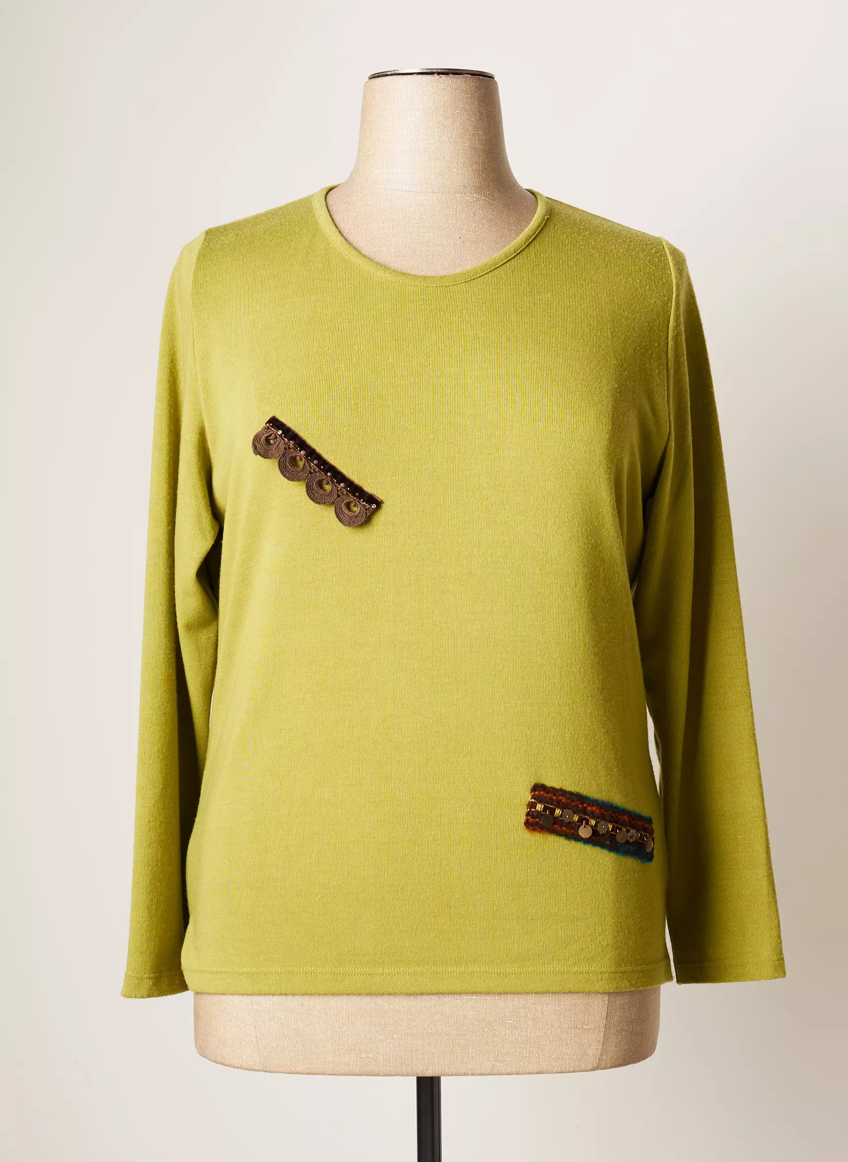 Jean Gabriel Pulls Femme couleur vert