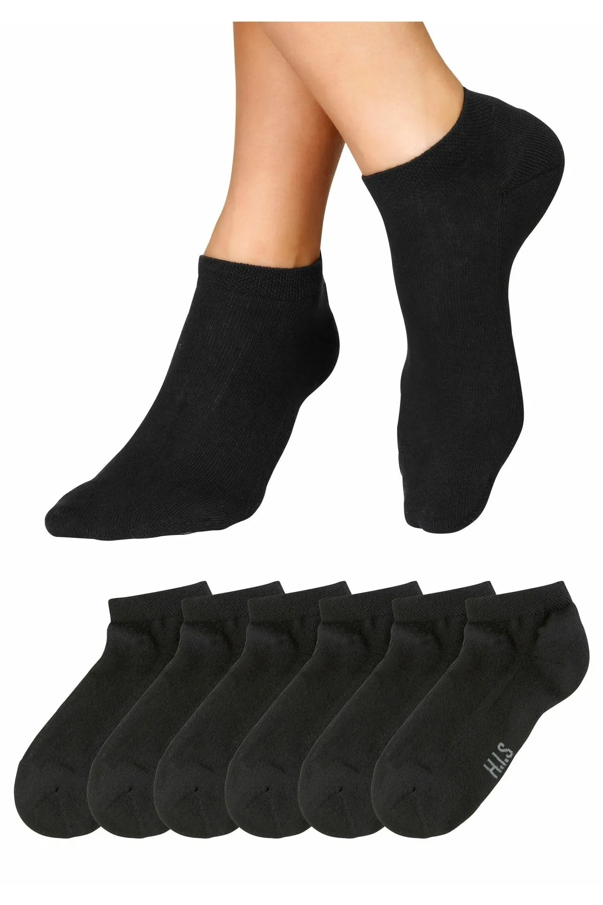 HIS  Socken - Schwarz - Unifarben