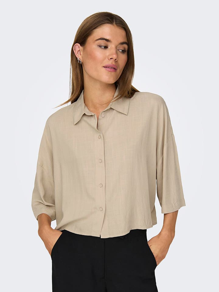 ONLY Shirt in Beige günstig kaufen