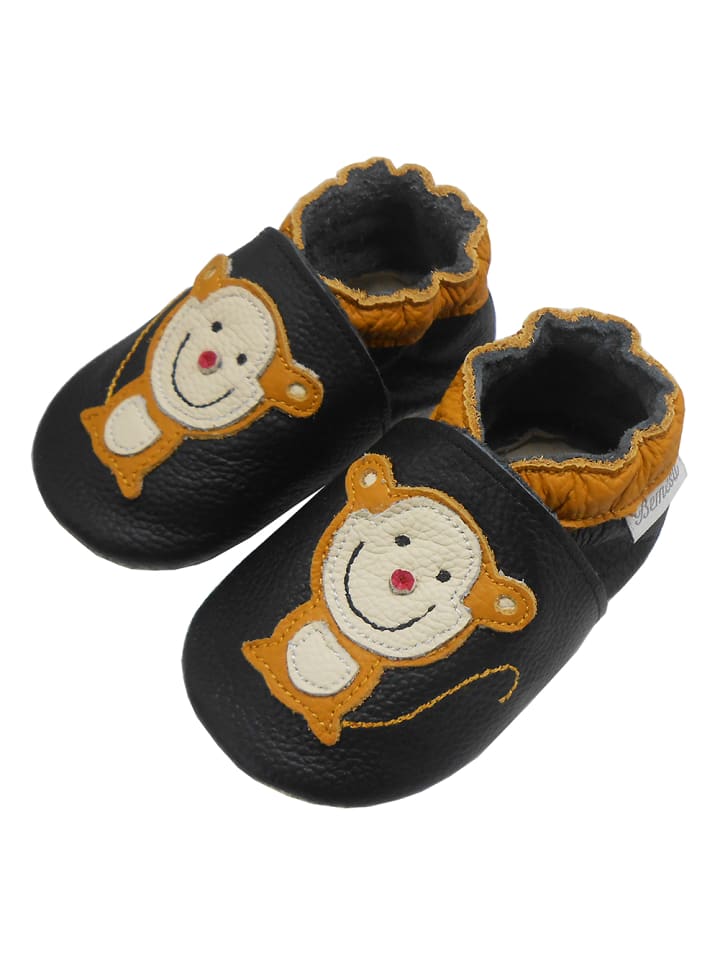 Yalion Baby Krabbelschuhe in Affe Schwarz günstig kaufen