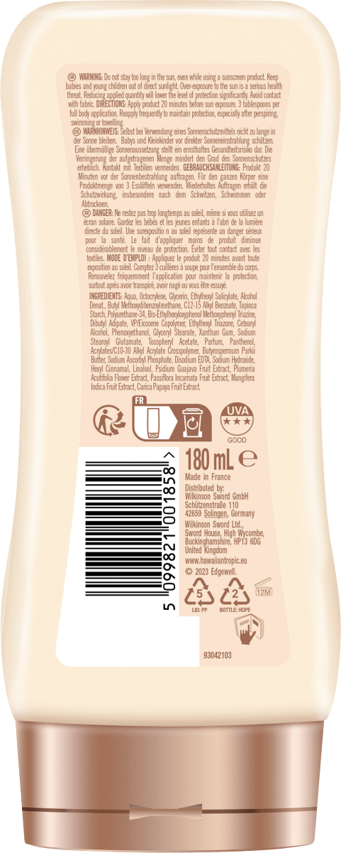 Sonnenmilch glowing protection LSF 50+, 180 ml