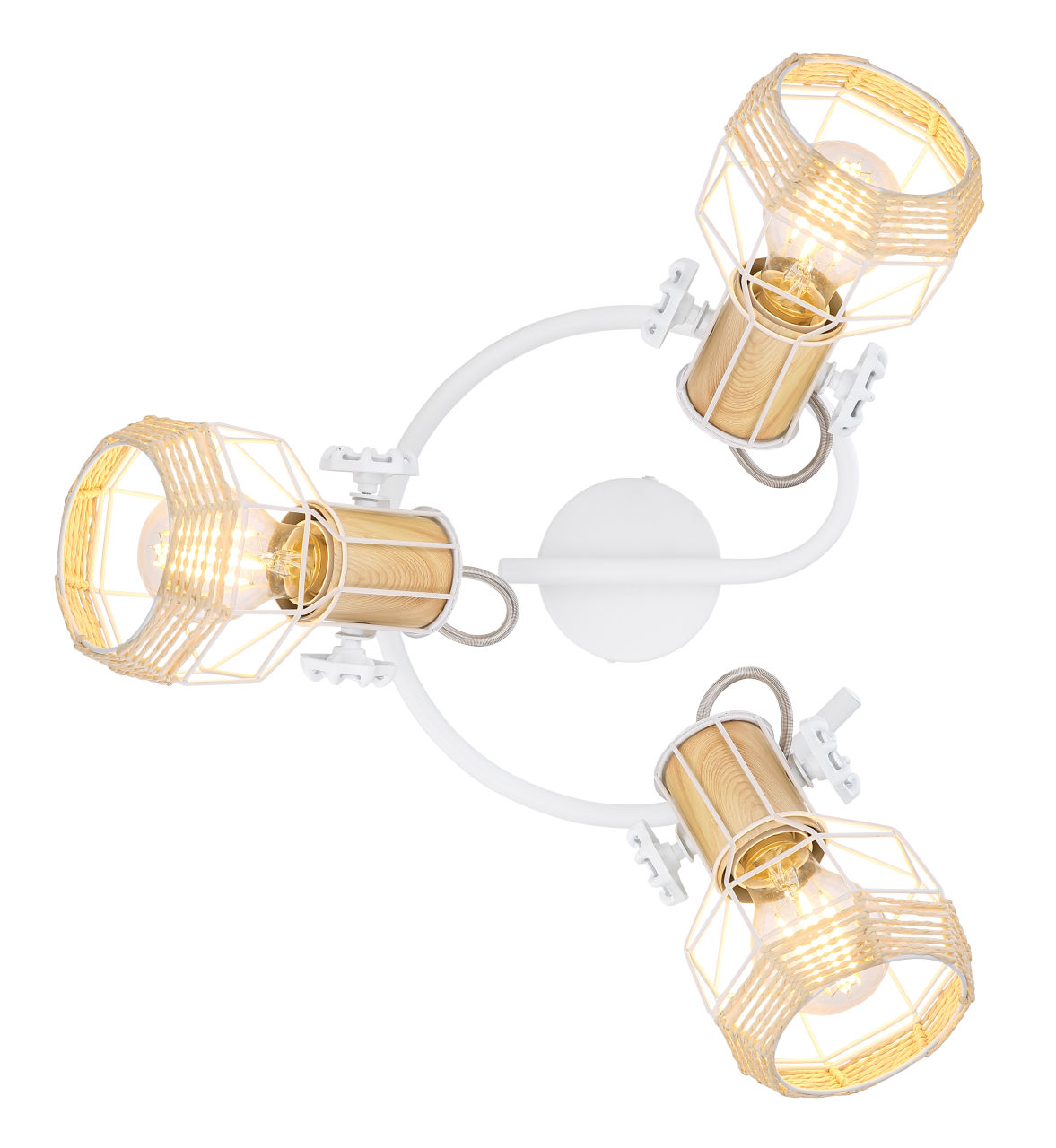 Globo Lighting - BANA - Strahler Metall weiß, 3x E27