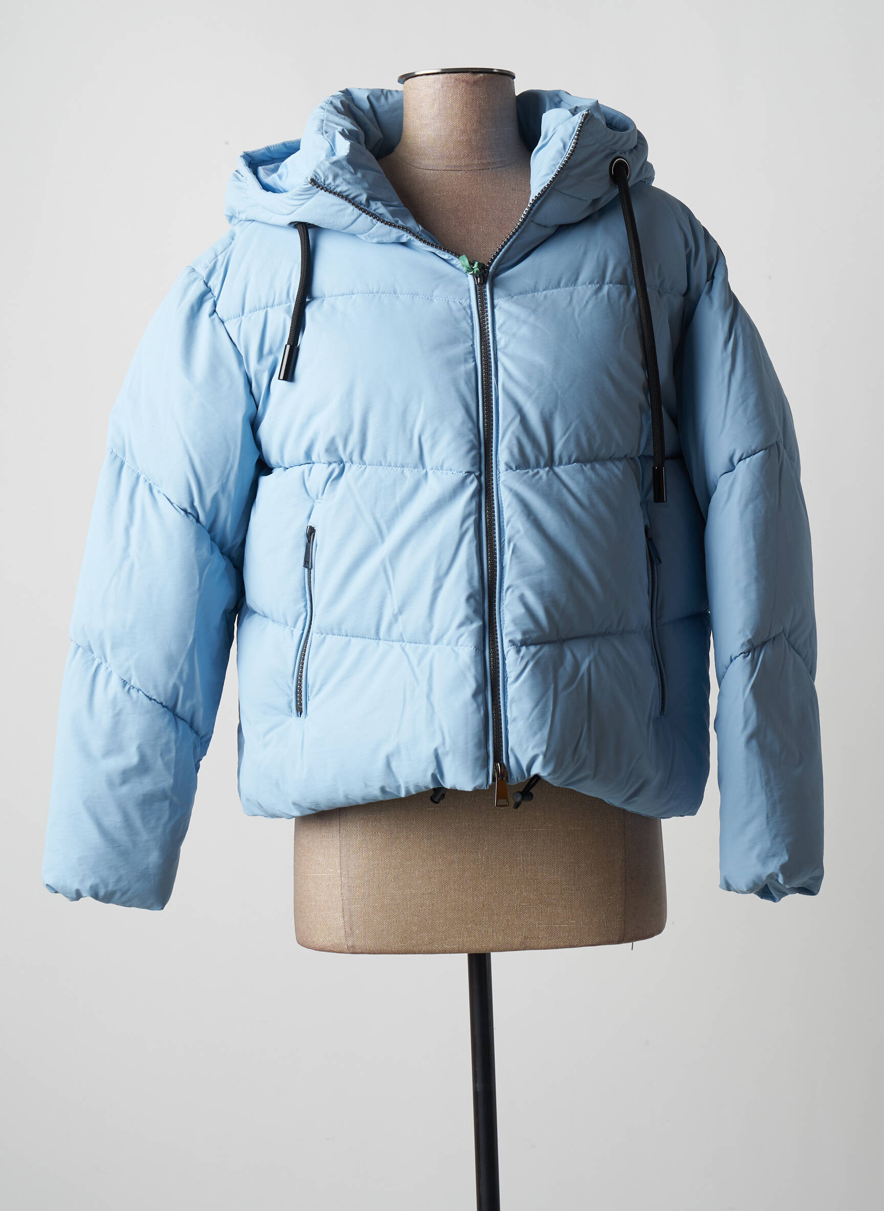 Gabardine Doudounes Femme couleur bleu