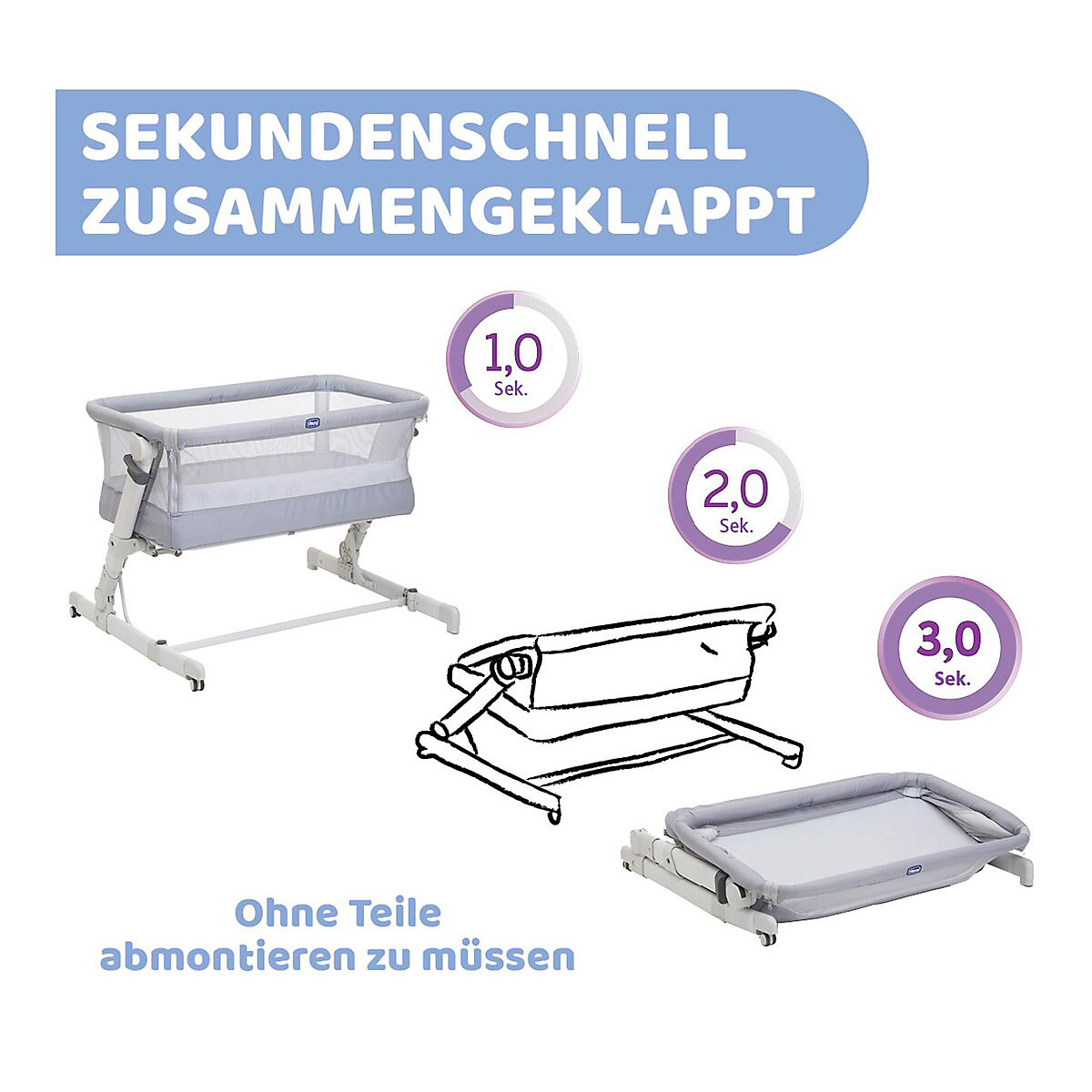 Beistellbett Next2Me PopUp