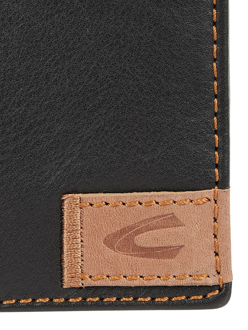 Portmonee aus Leder in schwarz