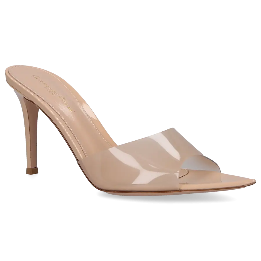 Gianvito Rossi - Pantoletten ELLE 85 PVC - beige