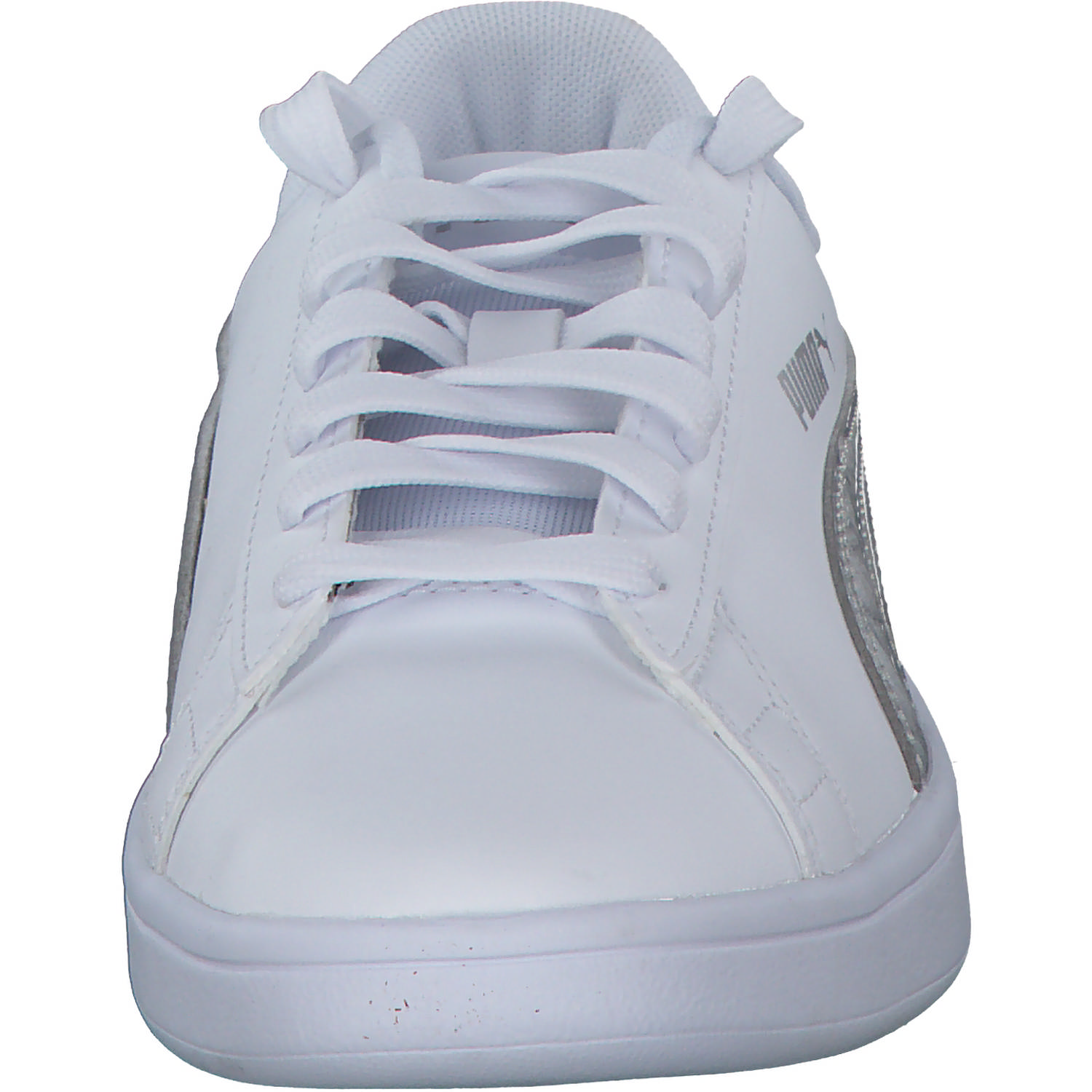 Puma Smash V2 Metallics Jr. 389682, Schnürschuhe, Damen, puma white/glacial gray-puma s
