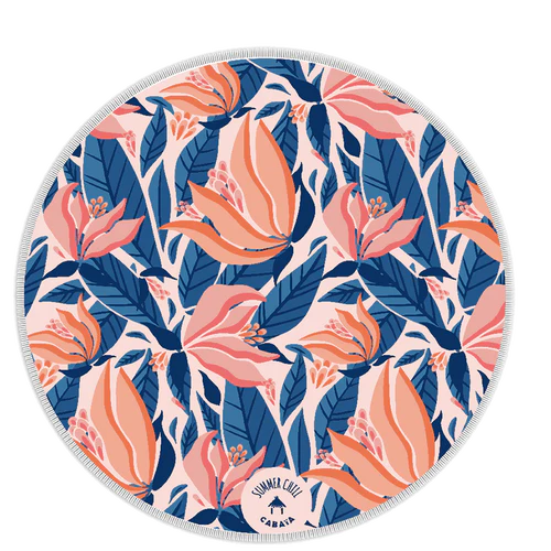 Bora Bora pink round napkin