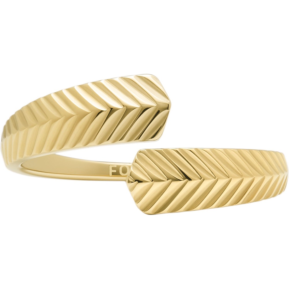 Fossil Bague pour femme Acier inoxydable or Bague