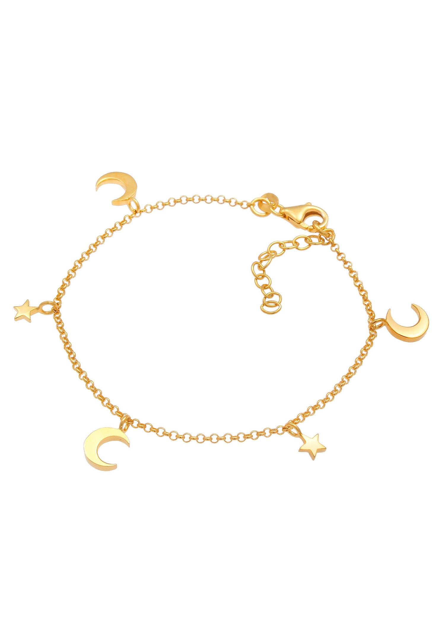 Elli Astro Crescent moteriškos žvaigždės iš 925 sterlingo sidabro
